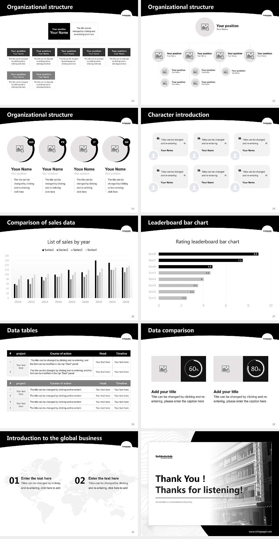 Karlshochschule International University Academic Presentation/Research Findings Report PPT Template4:3 ratio PPT effect preview image4