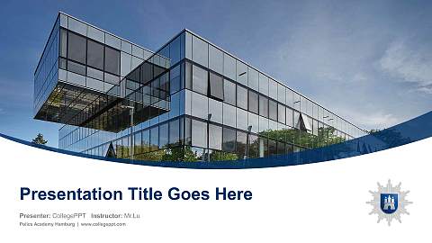 Police Academy Hamburg Course/Courseware Creation PPT Template