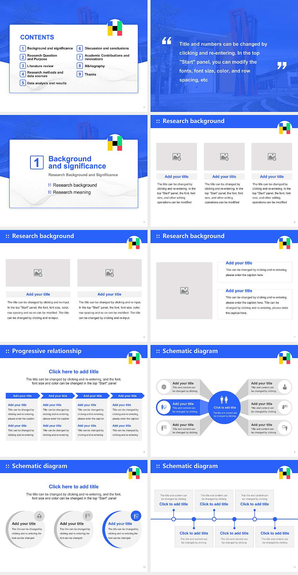 Hof University of Applied Sciences Graduation Thesis Defense PPT Template4:3 ratio PPT effect preview image2
