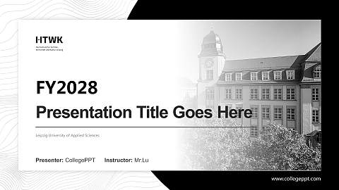 Leipzig University of Applied Sciences Academic Presentation/Research Findings Report PPT Template