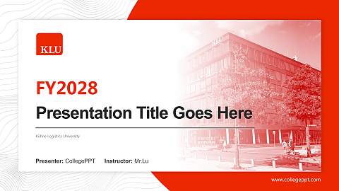 Kühne Logistics University Academic Presentation/Research Findings Report PPT Template