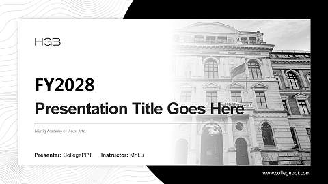 Leipzig Academy of Visual Arts Academic Presentation/Research Findings Report PPT Template