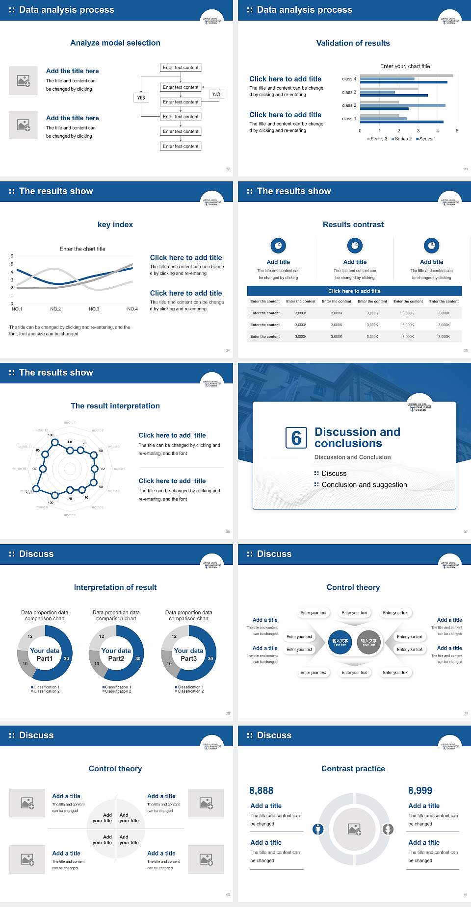 Justus Liebig University Giessen Graduation Thesis Defense PPT Template4:3 ratio PPT effect preview image5