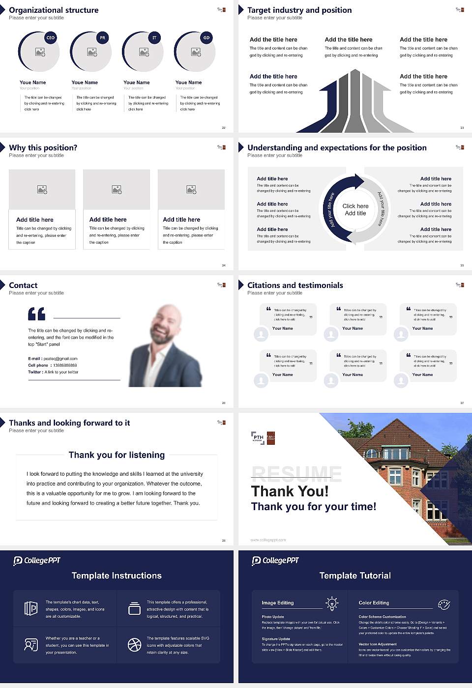 Philosophical-Theological University of Münster Resume PPT Template16:9 ratio PPT effect preview image4