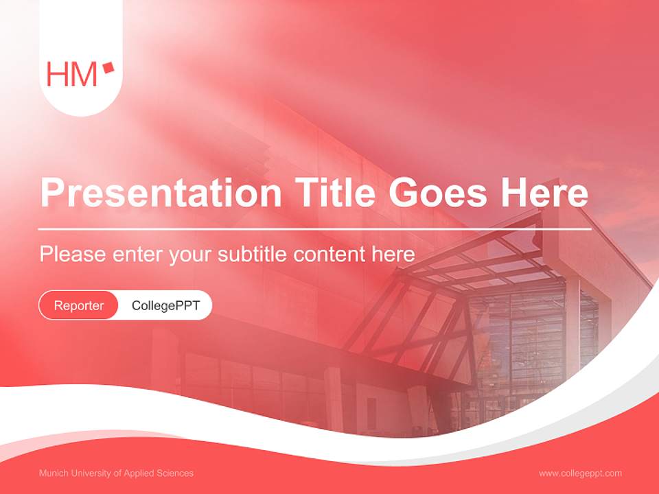 Munich University of Applied Sciences Lecture Sharing and Networking Event PPT Template4:3 ratio PPT effect preview image4