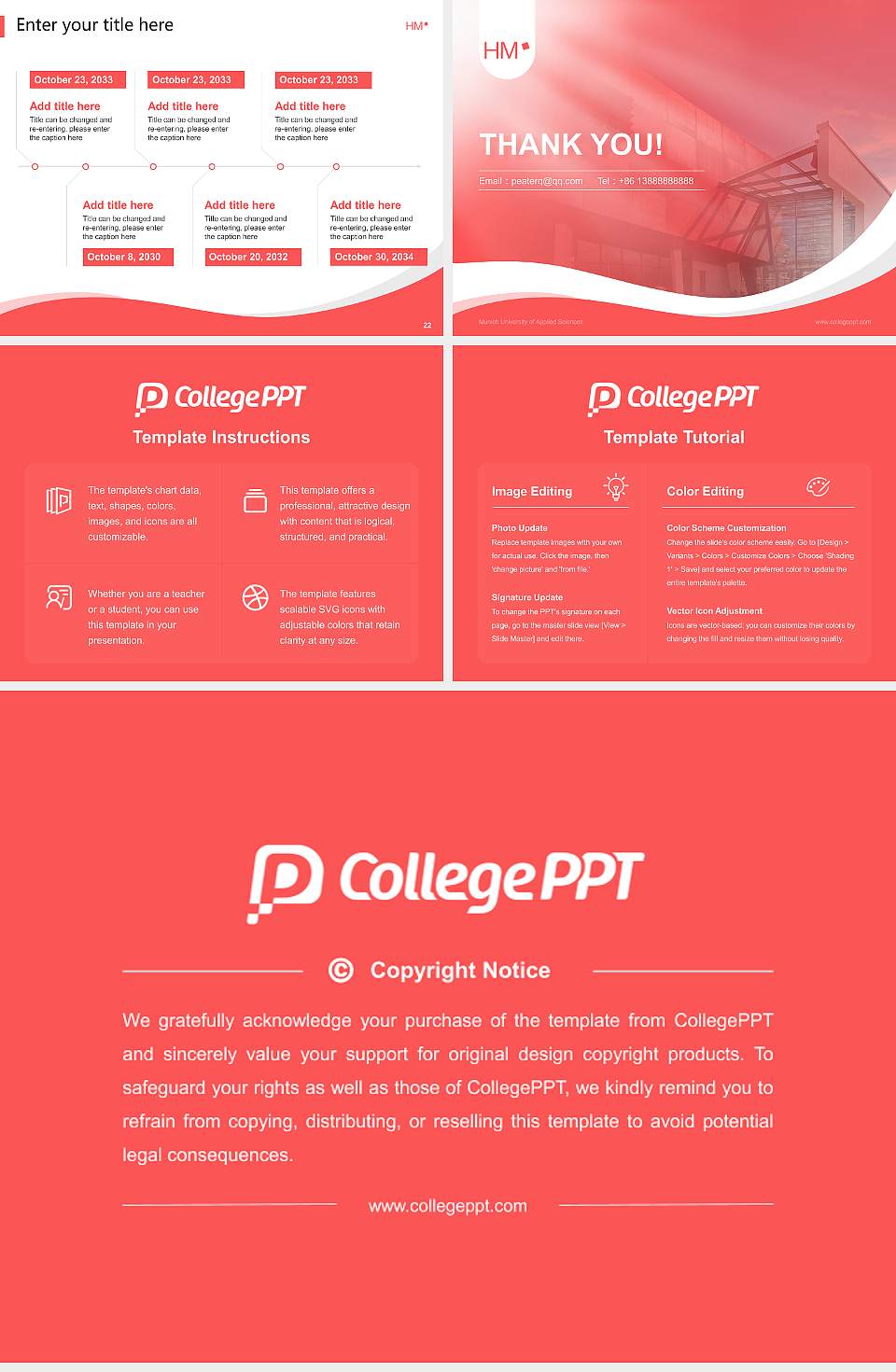 Munich University of Applied Sciences Lecture Sharing and Networking Event PPT Template4:3 ratio PPT effect preview image4