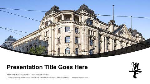Leipzig University of Music and Theatre ‘Felix Mendelssohn Bartholdy’ Course/Courseware Creation PPT Template