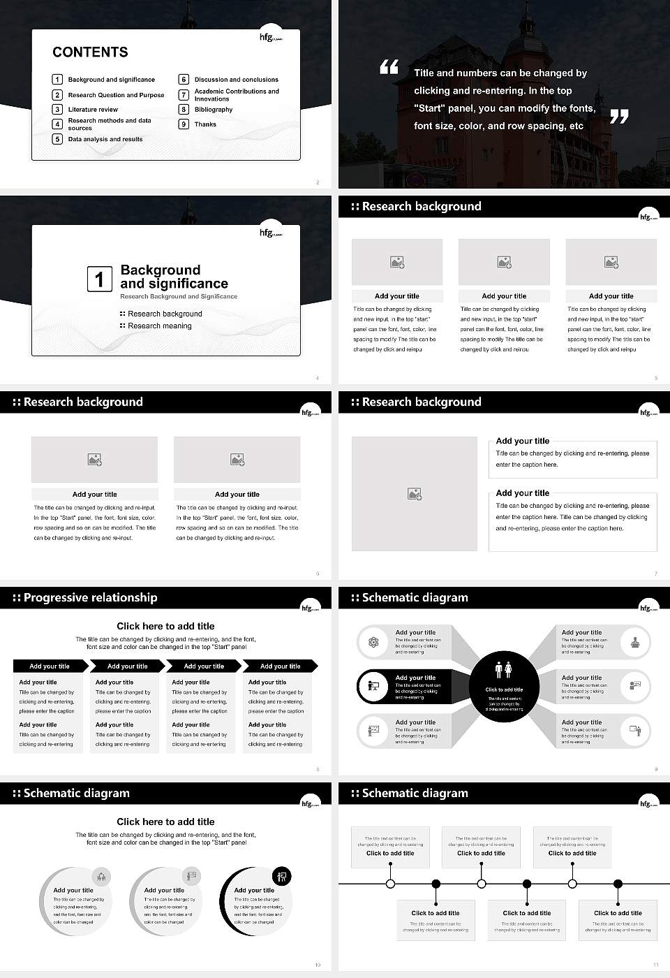 Offenbach University of Art and Design Graduation Thesis Defense PPT Template16:9 ratio PPT effect preview image2