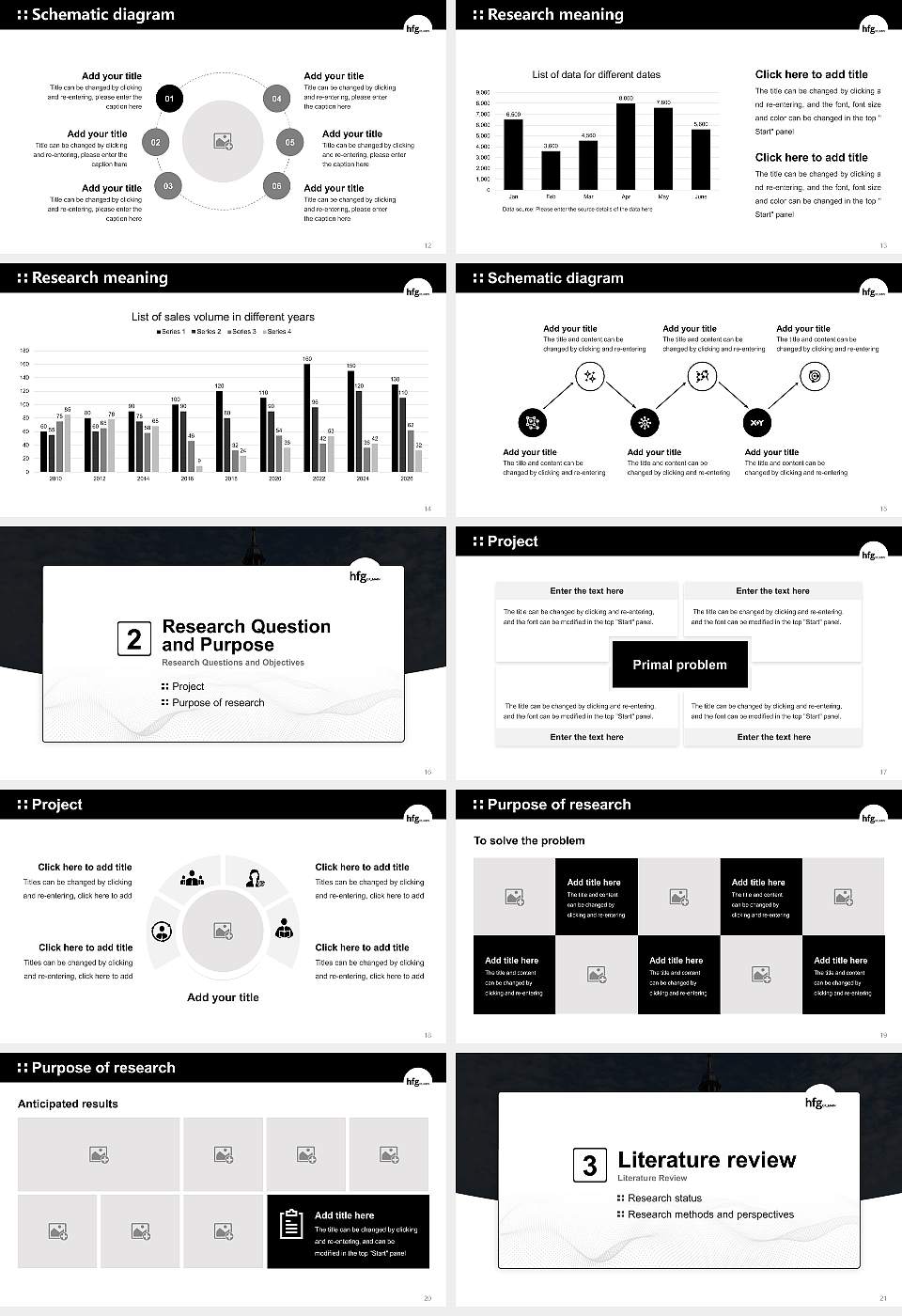 Offenbach University of Art and Design Graduation Thesis Defense PPT Template16:9 ratio PPT effect preview image3