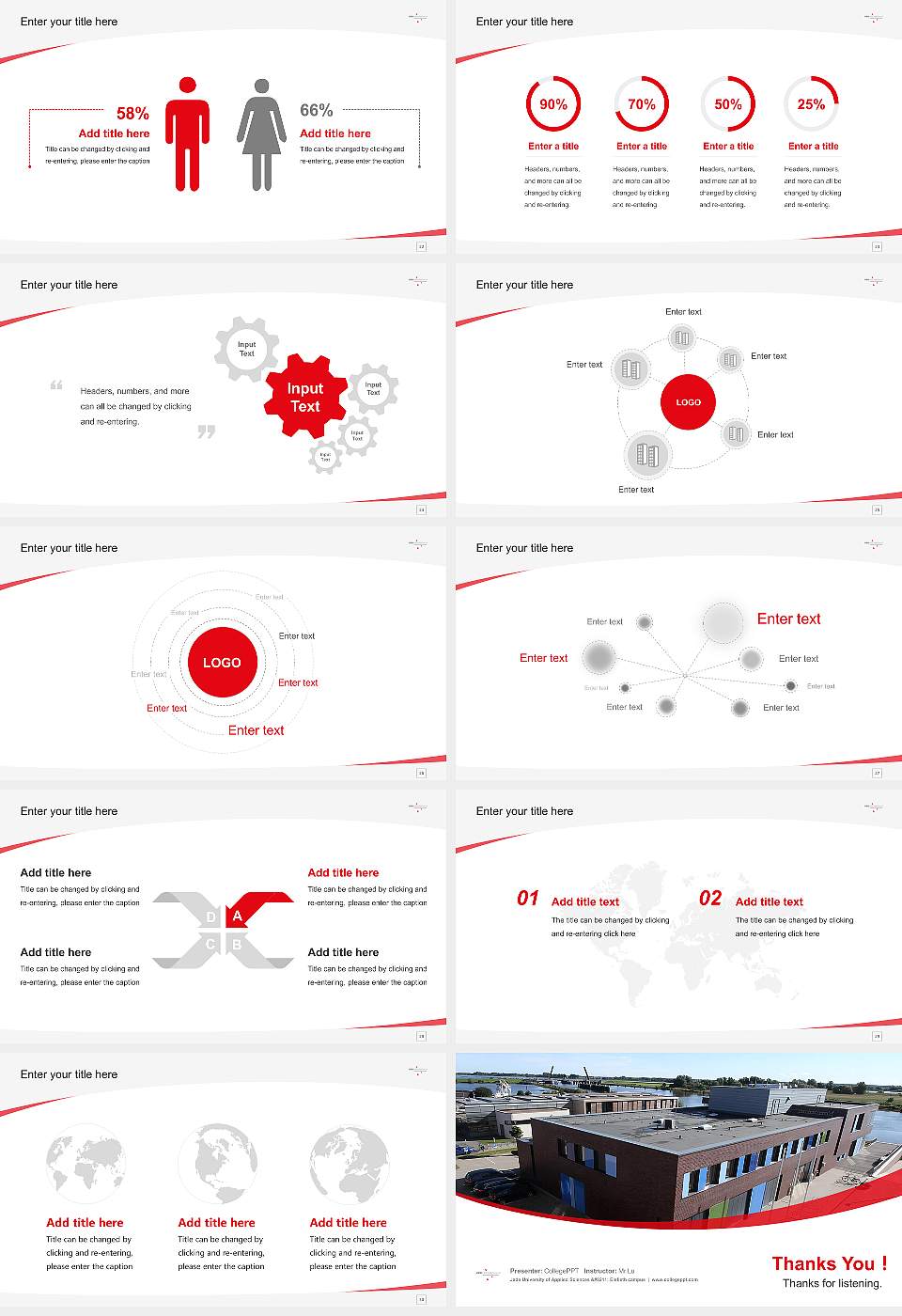 Jade University of Applied Sciences – Elsfleth campus Course/Courseware Creation PPT Template16:9 ratio PPT effect preview image4