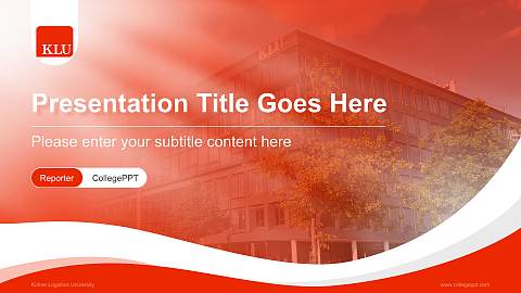 Kühne Logistics University Lecture Sharing and Networking Event PPT Template