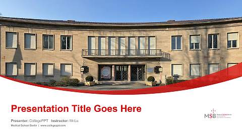 Medical School Berlin Course/Courseware Creation PPT Template