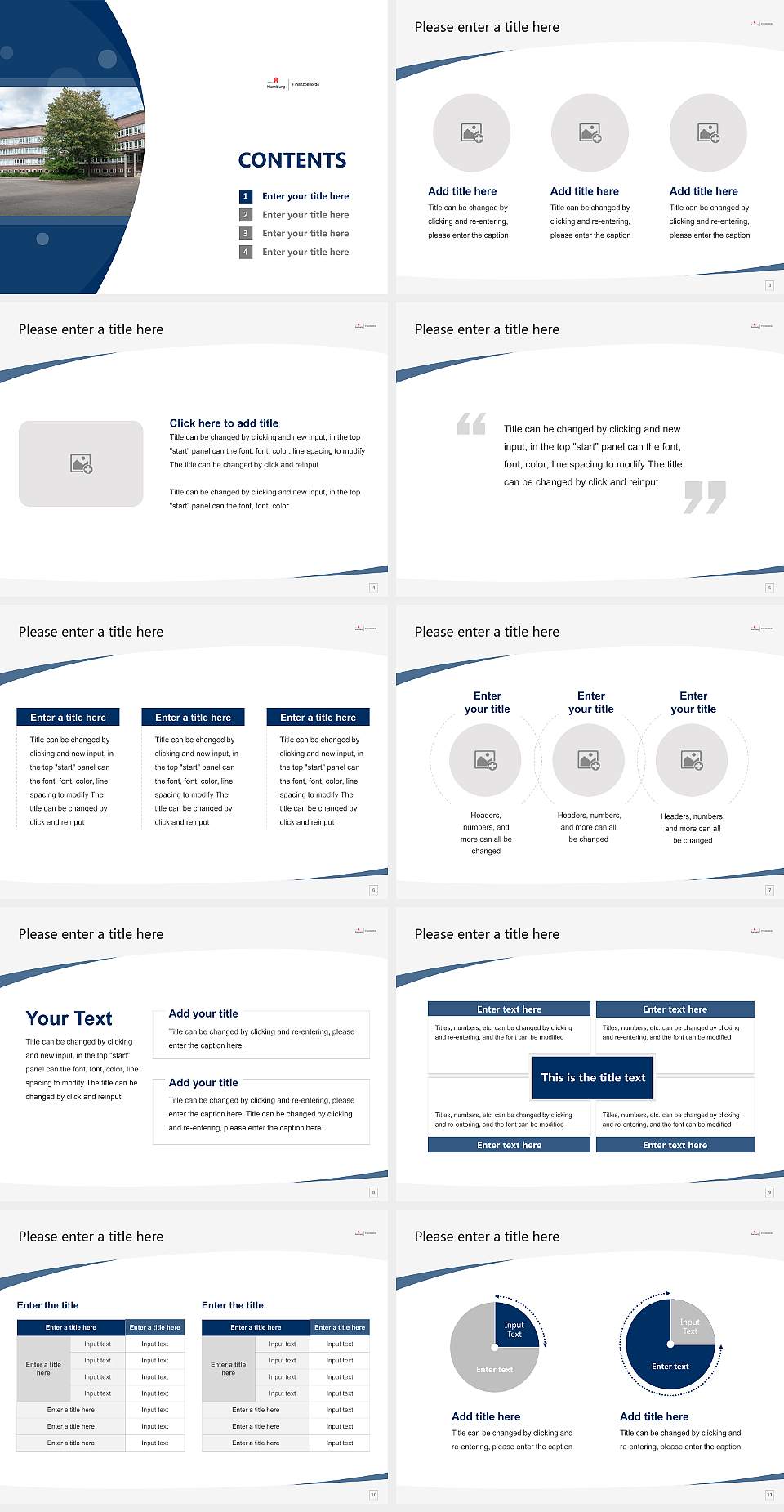 North German Academy for Finance and Tax Law Course/Courseware Creation PPT Template4:3 ratio PPT effect preview image2