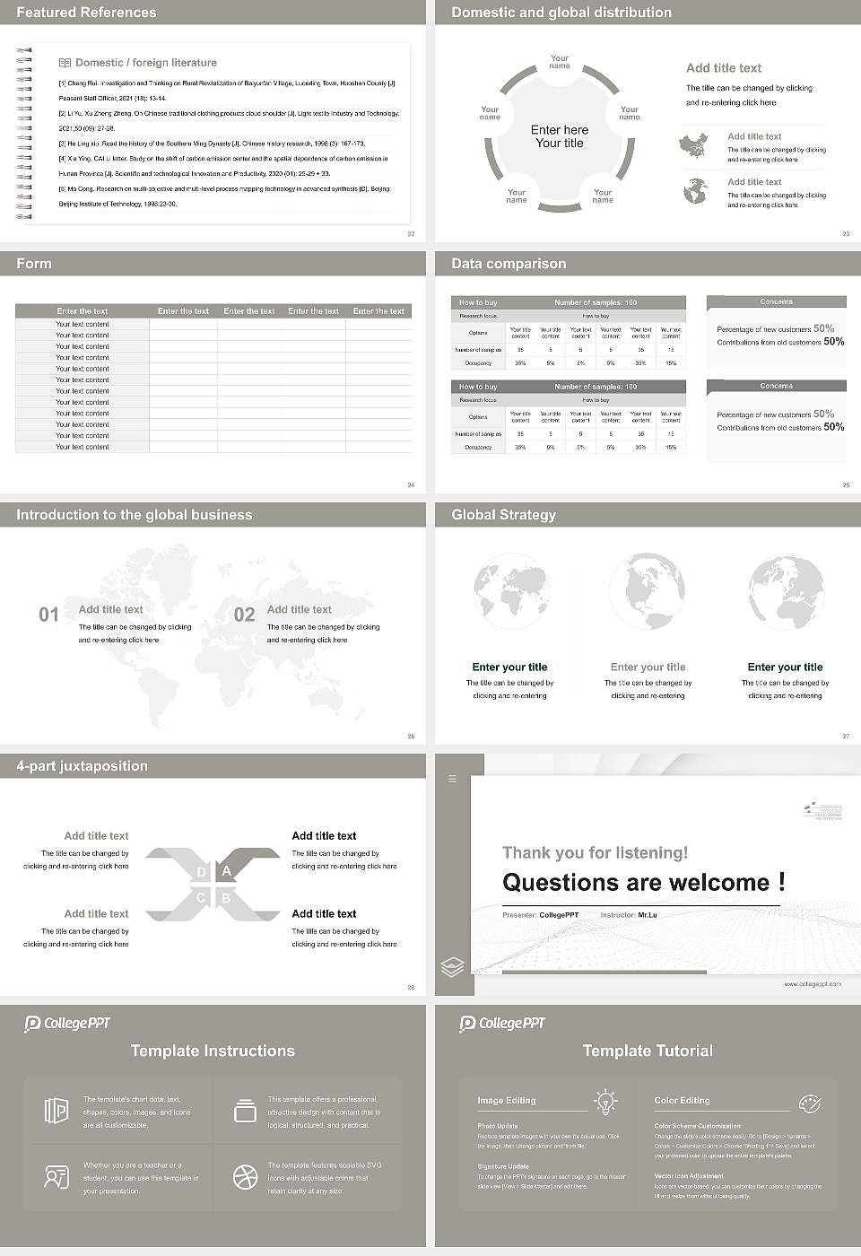 Protestant University of Church Music Halle Thesis Proposal/Graduation Defense PPT Template16:9 ratio PPT effect preview image4