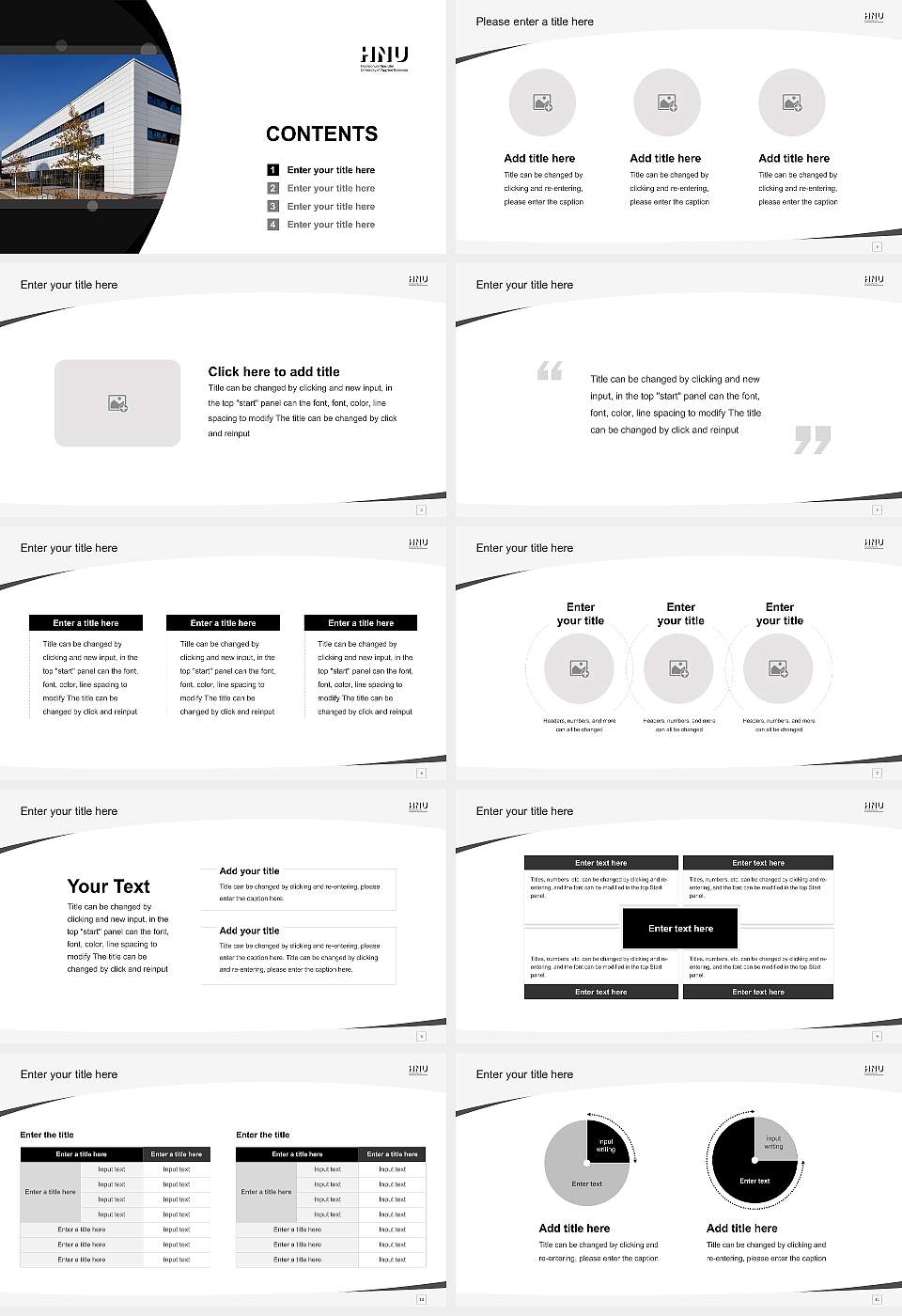 Neu-Ulm University of Applied Sciences Course/Courseware Creation PPT Template16:9 ratio PPT effect preview image2