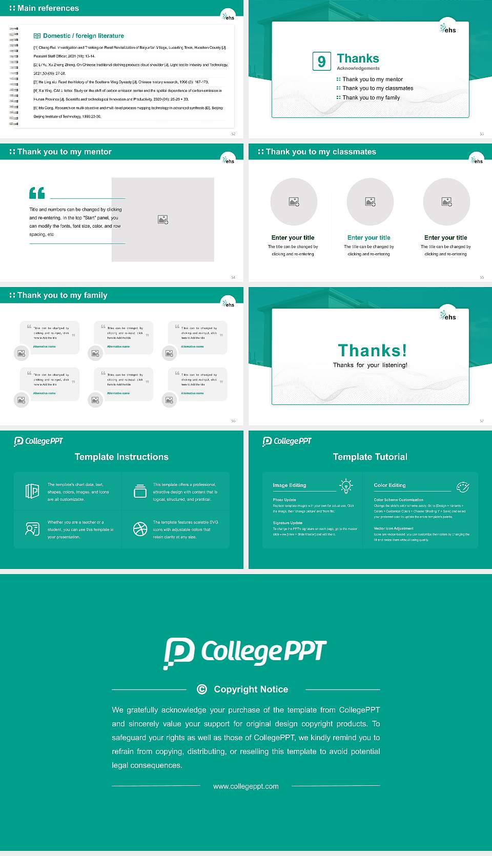 Protestant University of Applied Sciences Dresden Graduation Thesis Defense PPT Template16:9 ratio PPT effect preview image7
