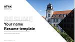 Leipzig University of Applied Sciences Resume Templat PPT