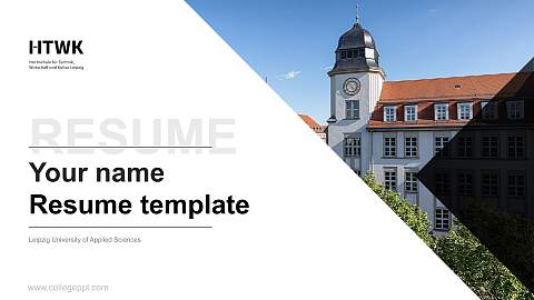 Leipzig University of Applied Sciences Resume PPT Template
