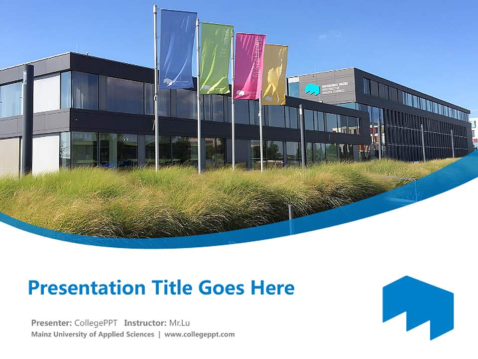 Mainz University of Applied Sciences Course/Courseware Creation PPT Template4:3 ratio PPT effect preview image5