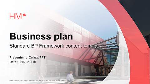 Munich University of Applied Sciences Competition/Entrepreneurship Contest PPT Template