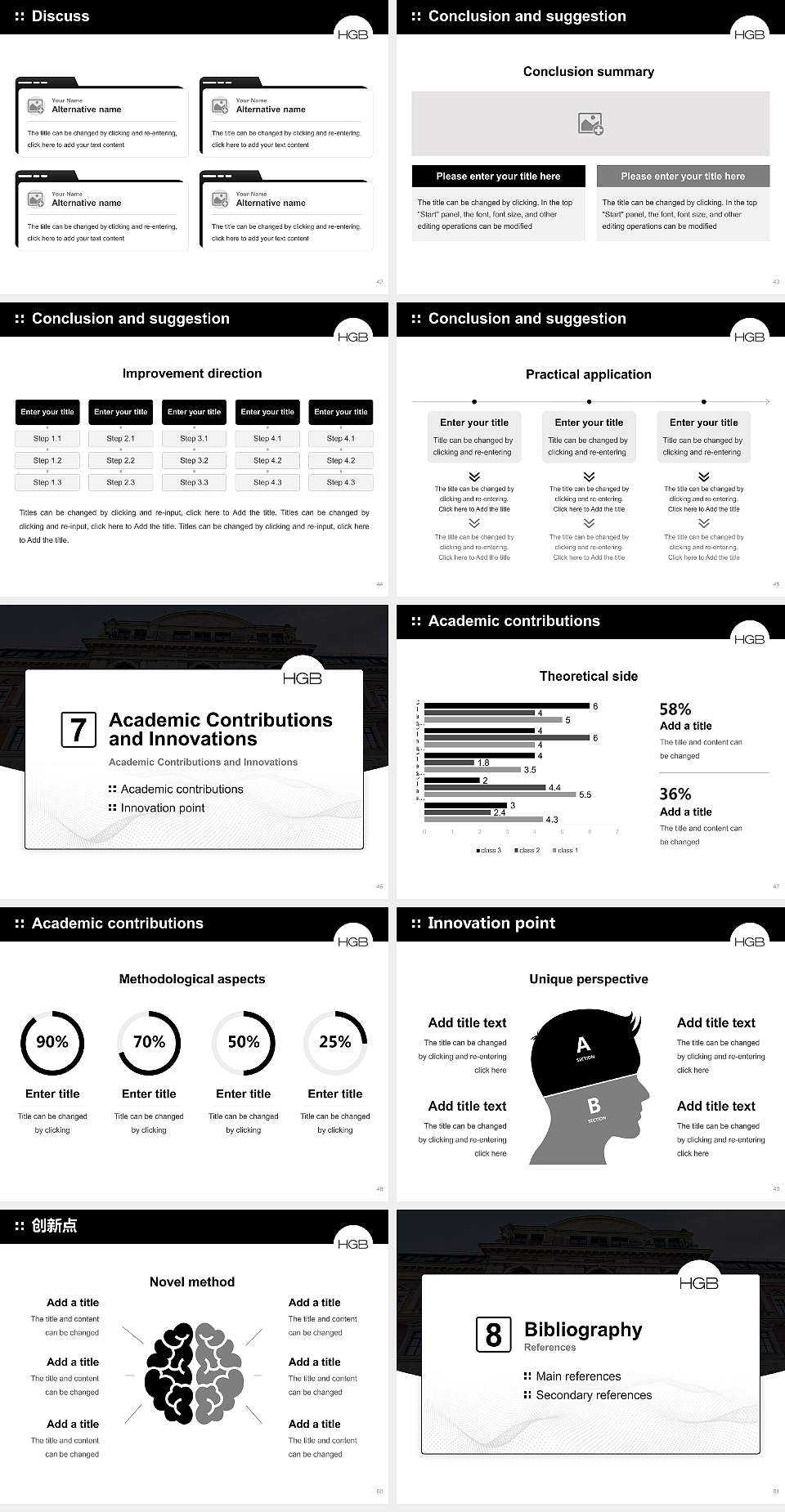 Leipzig Academy of Visual Arts Graduation Thesis Defense PPT Template4:3 ratio PPT effect preview image6