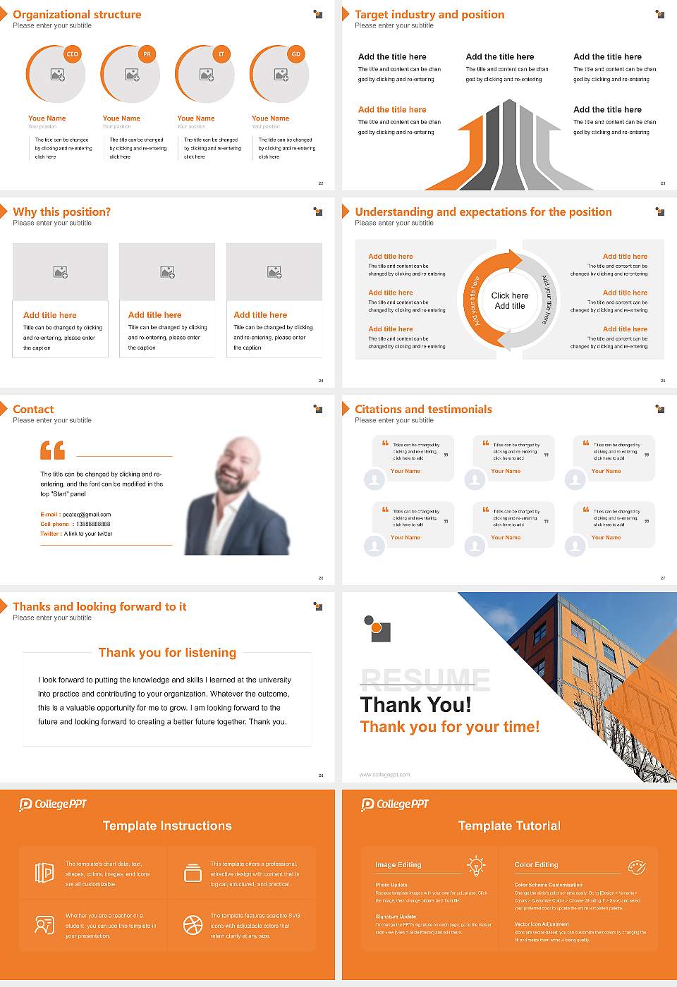 International Psychoanalytic University Berlin Resume PPT Template16:9 ratio PPT effect preview image4