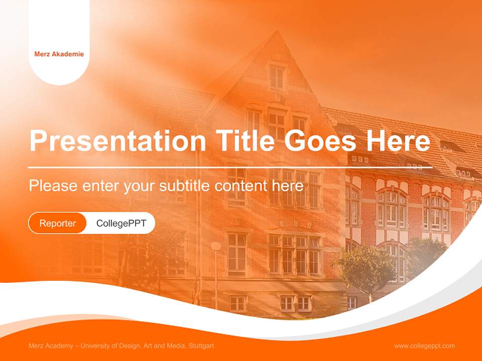 Merz Academy – University of Design, Art and Media, Stuttgart Lecture Sharing and Networking Event PPT Template4:3 ratio PPT effect preview image4