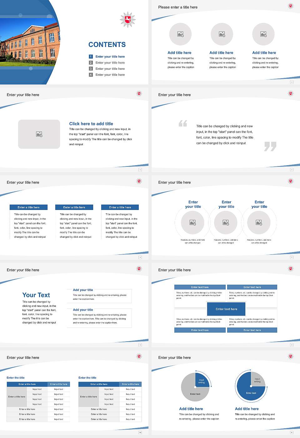 Police Academy of Lower Saxony Course/Courseware Creation PPT Template16:9 ratio PPT effect preview image2
