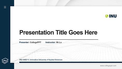 INU – Innovative University of Applied Sciences Thesis Proposal/Graduation Defense PPT Template