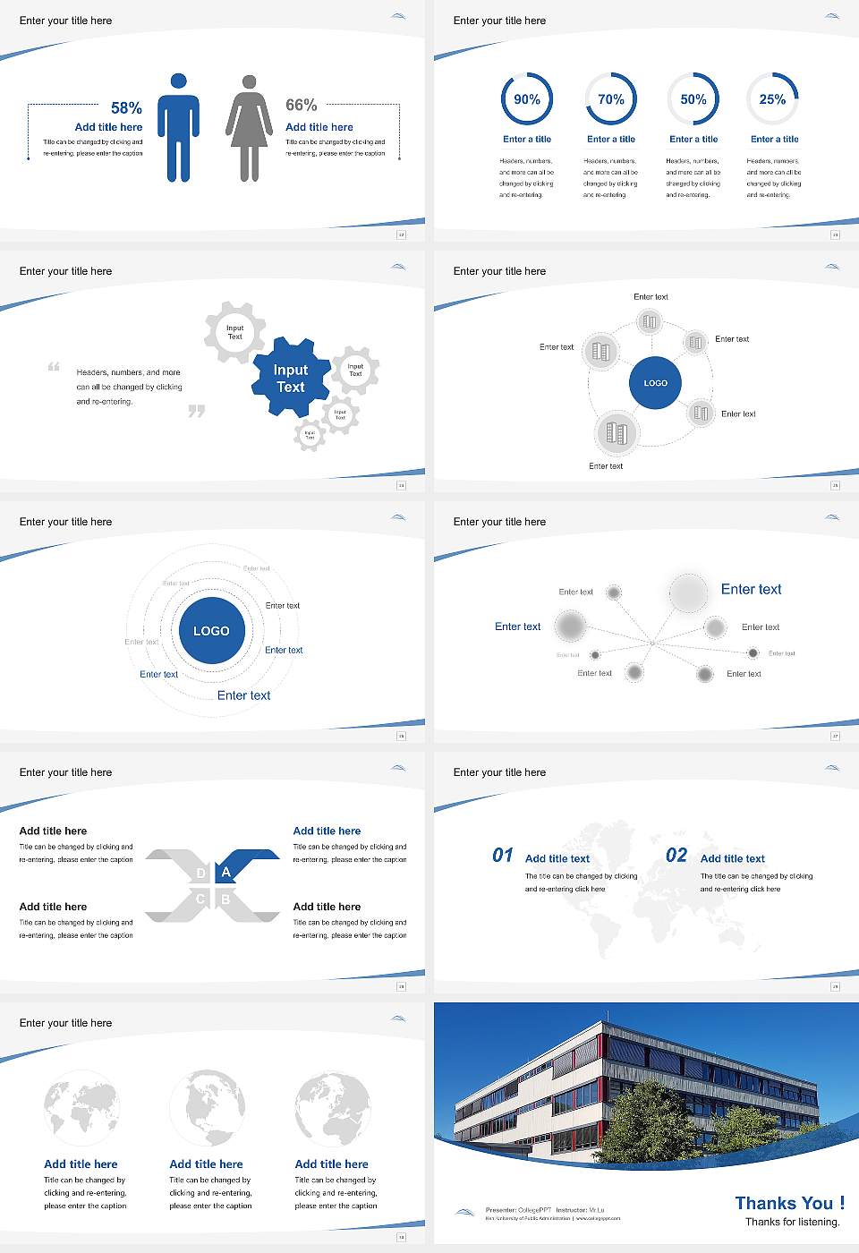 Kehl University of Public Administration Course/Courseware Creation PPT Template16:9 ratio PPT effect preview image4