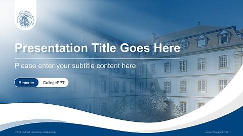 Otto-Friedrich University of Bamberg Lecture Sharing and Networking Event PPT Template