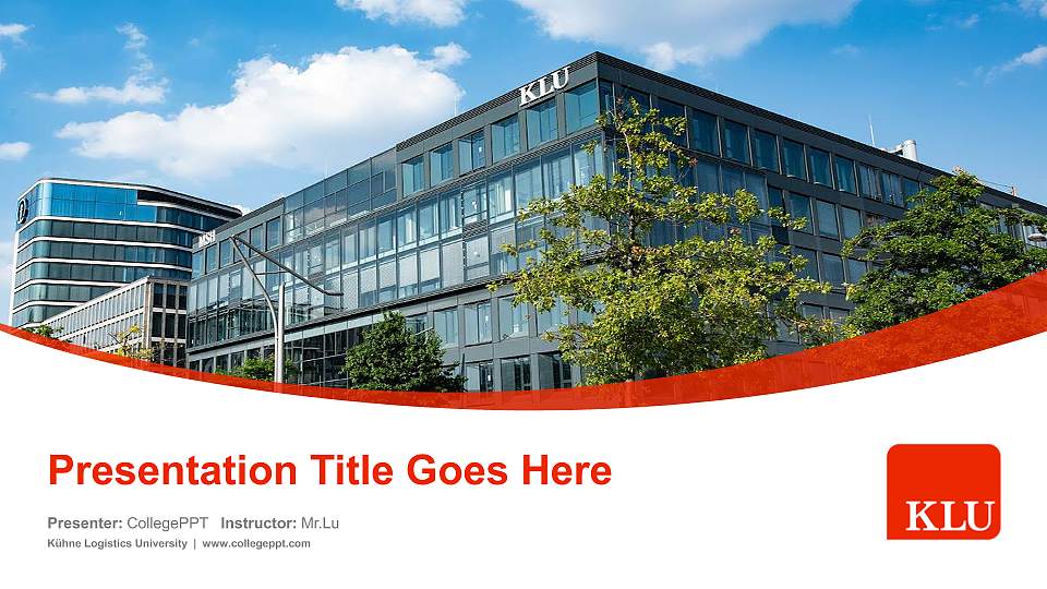 Kühne Logistics University Course/Courseware Creation PPT Template16:9 ratio PPT effect preview image