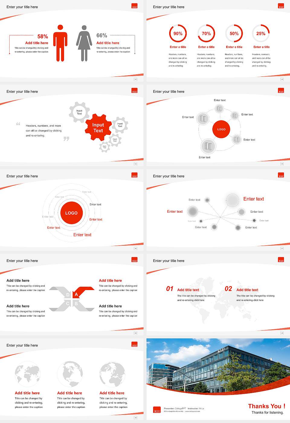 Kühne Logistics University Course/Courseware Creation PPT Template16:9 ratio PPT effect preview image4