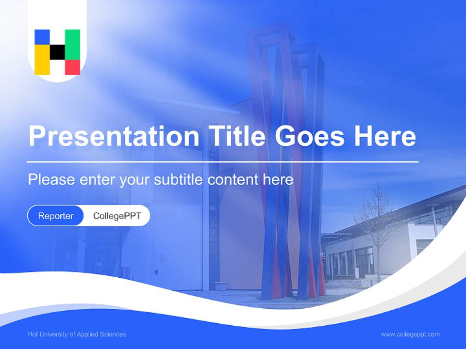 Hof University of Applied Sciences Lecture Sharing and Networking Event PPT Template4:3 ratio PPT effect preview image4