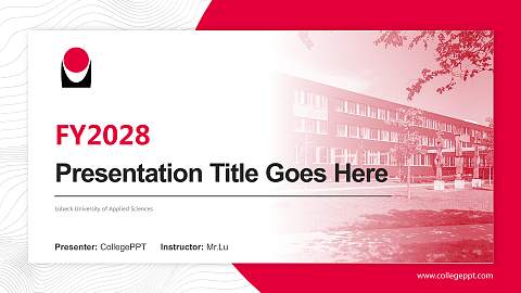 Lübeck University of Applied Sciences Academic Presentation/Research Findings Report PPT Template