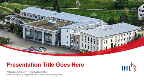 International University of Applied Sciences Liebenzell Course/Courseware Creation PPT Template