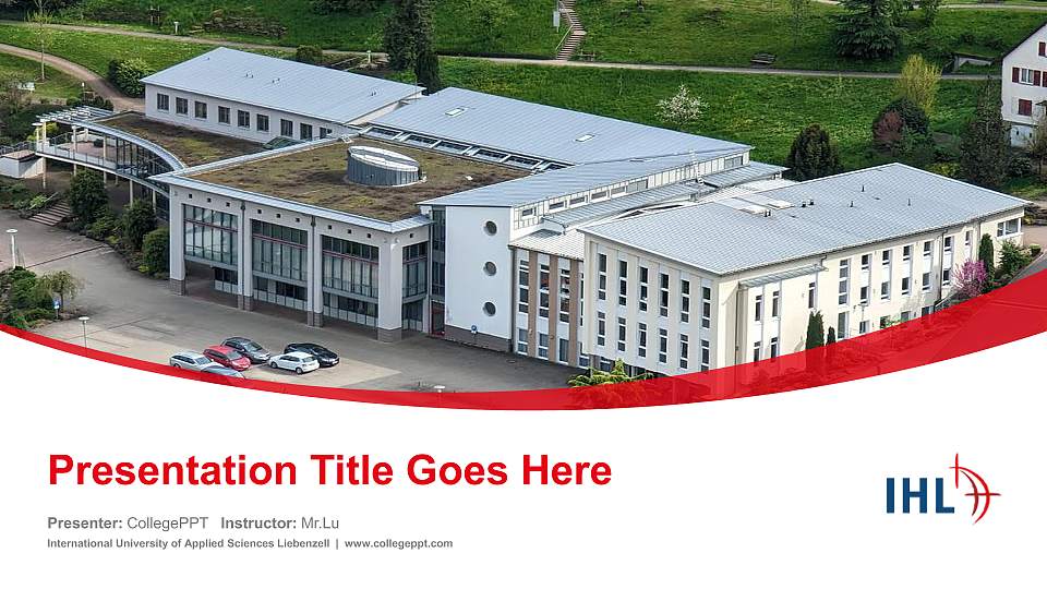 International University of Applied Sciences Liebenzell Course/Courseware Creation PPT Template16:9 ratio PPT effect preview image