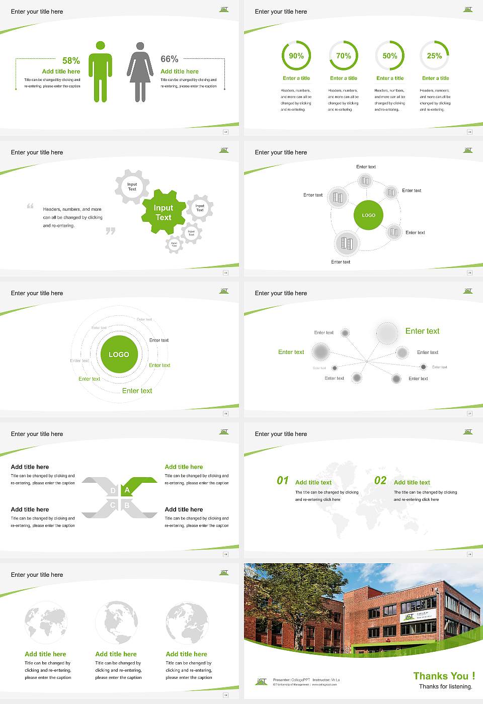 IST University of Management Course/Courseware Creation PPT Template16:9 ratio PPT effect preview image4