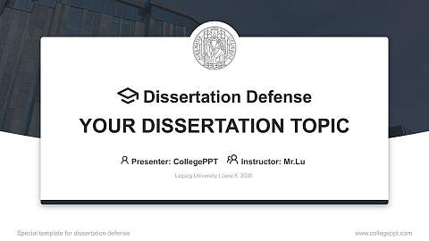 Leipzig University Graduation Thesis Defense PPT Template