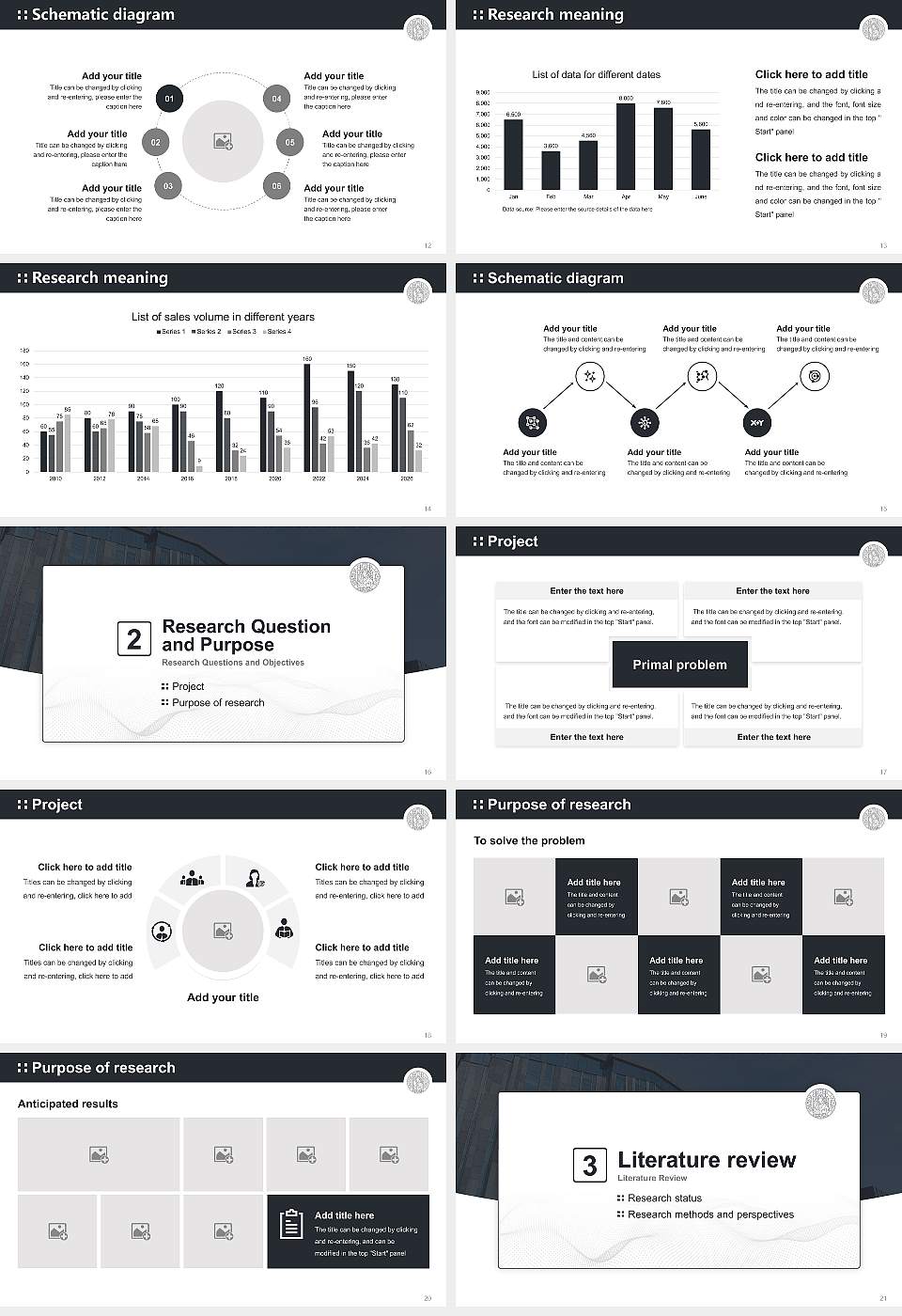 Leipzig University Graduation Thesis Defense PPT Template16:9 ratio PPT effect preview image3