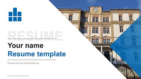 Mittweida University of Applied Sciences Resume PPT Template