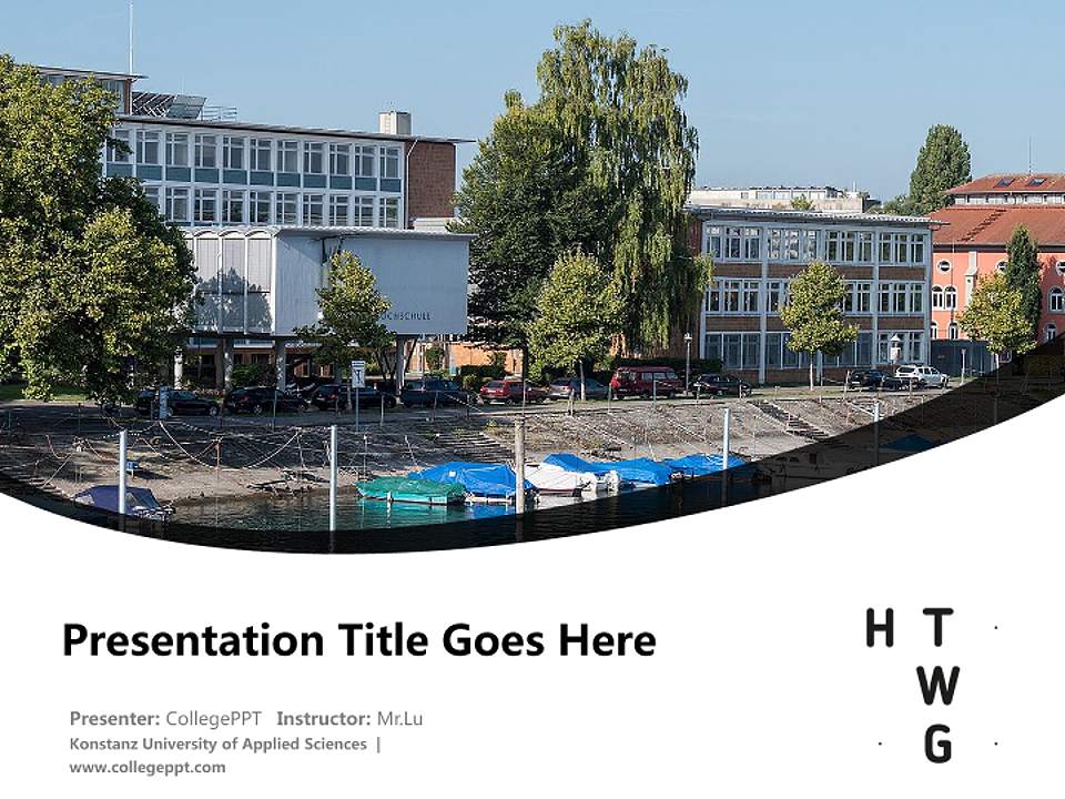 Konstanz University of Applied Sciences Course/Courseware Creation PPT Template4:3 ratio PPT effect preview image5