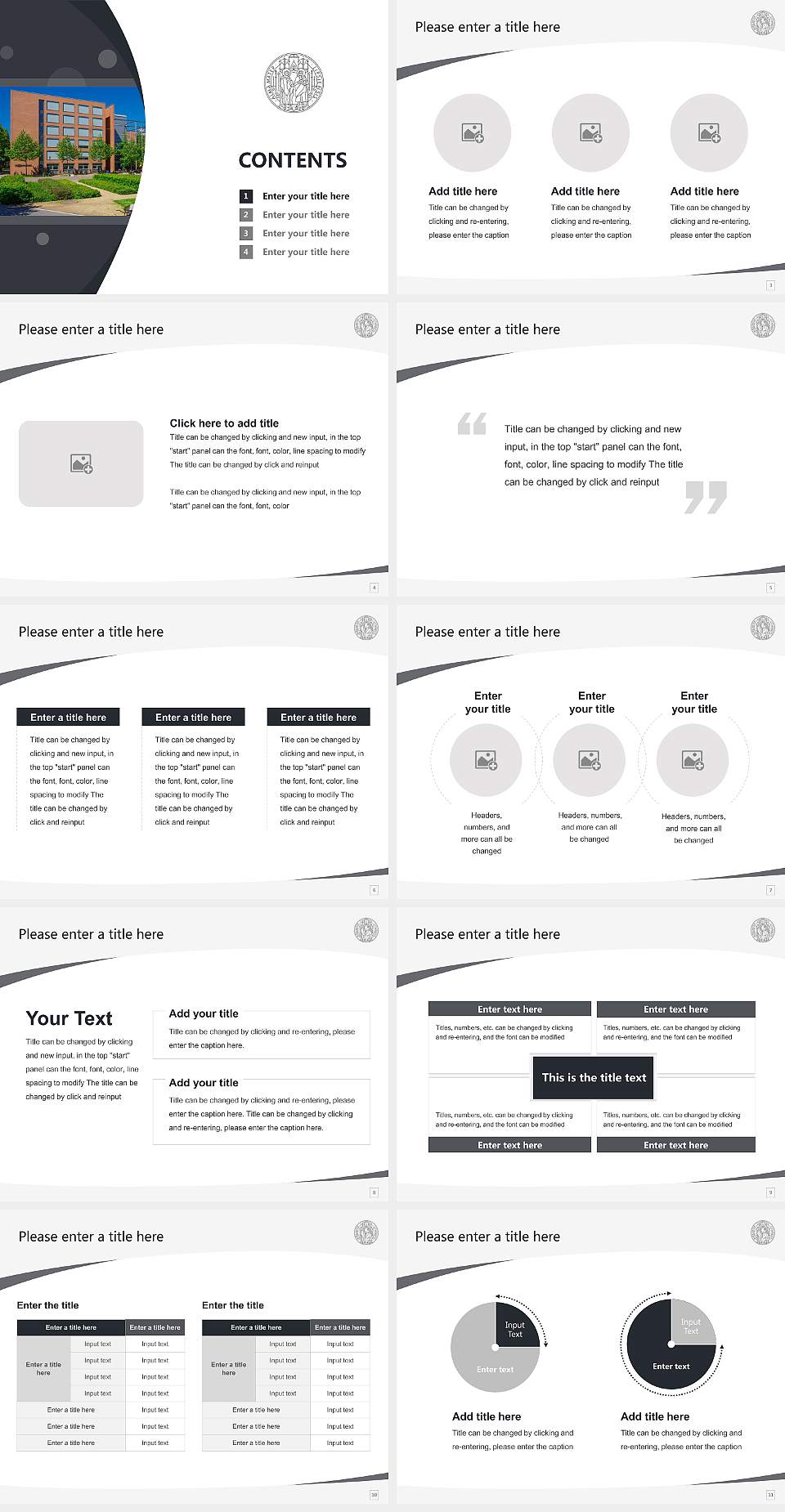 Leipzig University – Geisteswissenschaftliches Zentrum campus Course/Courseware Creation PPT Template4:3 ratio PPT effect preview image2