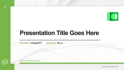 Lübeck Academy of Music Thesis Proposal/Graduation Defense PPT Template