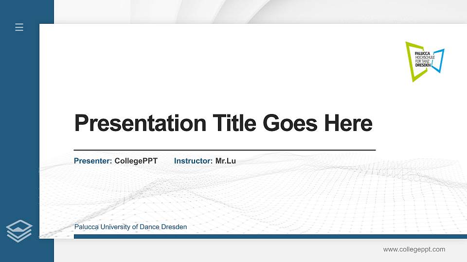 Palucca University of Dance Dresden Thesis Proposal/Graduation Defense PPT Template16:9 ratio PPT effect preview image