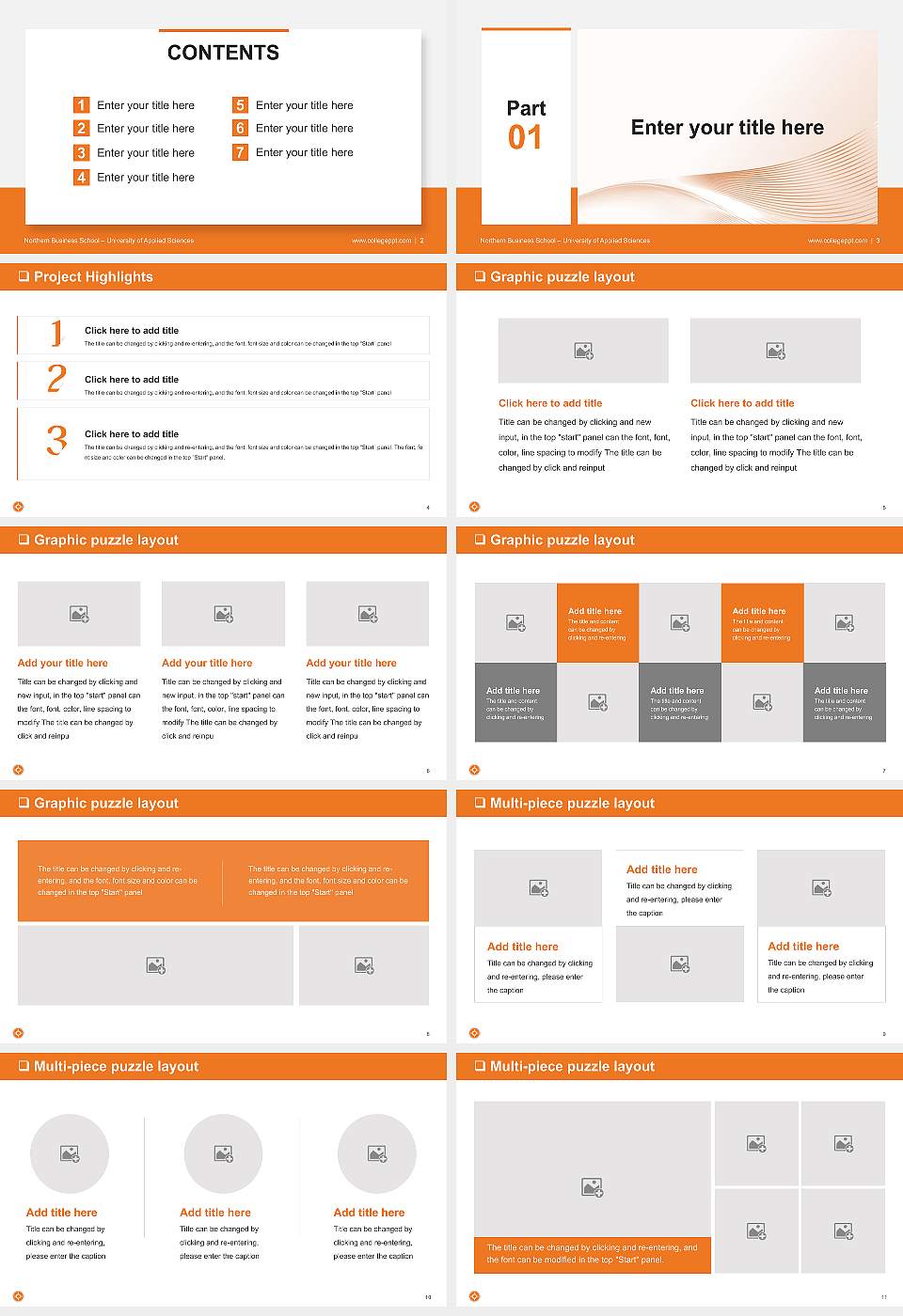Northern Business School – University of Applied Sciences General PPT Template16:9 ratio PPT effect preview image2