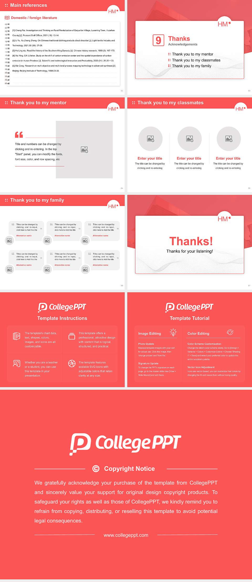 Munich University of Applied Sciences Graduation Thesis Defense PPT Template4:3 ratio PPT effect preview image7