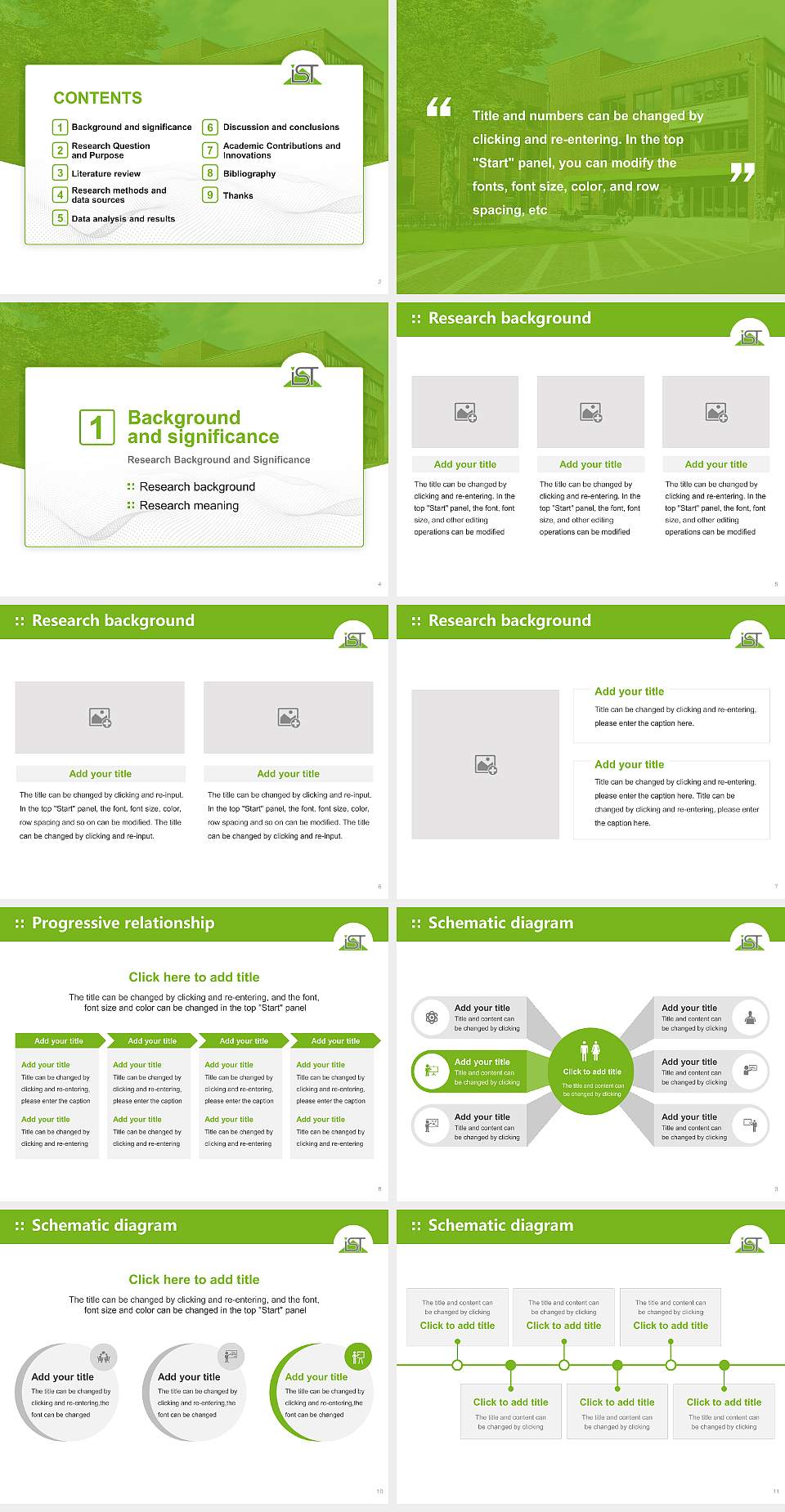 IST University of Management Graduation Thesis Defense PPT Template4:3 ratio PPT effect preview image2