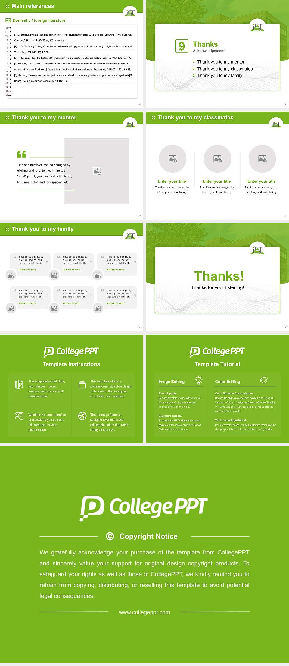 IST University of Management Graduation Thesis Defense PPT Template4:3 ratio PPT effect preview image7