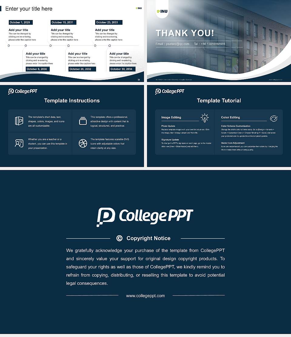 INU – Innovative University of Applied Sciences Lecture Sharing and Networking Event PPT Template16:9 ratio PPT effect preview image4